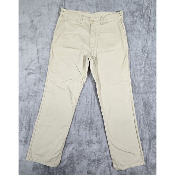PATAGONIA REGULAR FIT PANTS 100% ORGANIC COTTON BROWN Sz 34W x 31L - Picture 1 of 10
